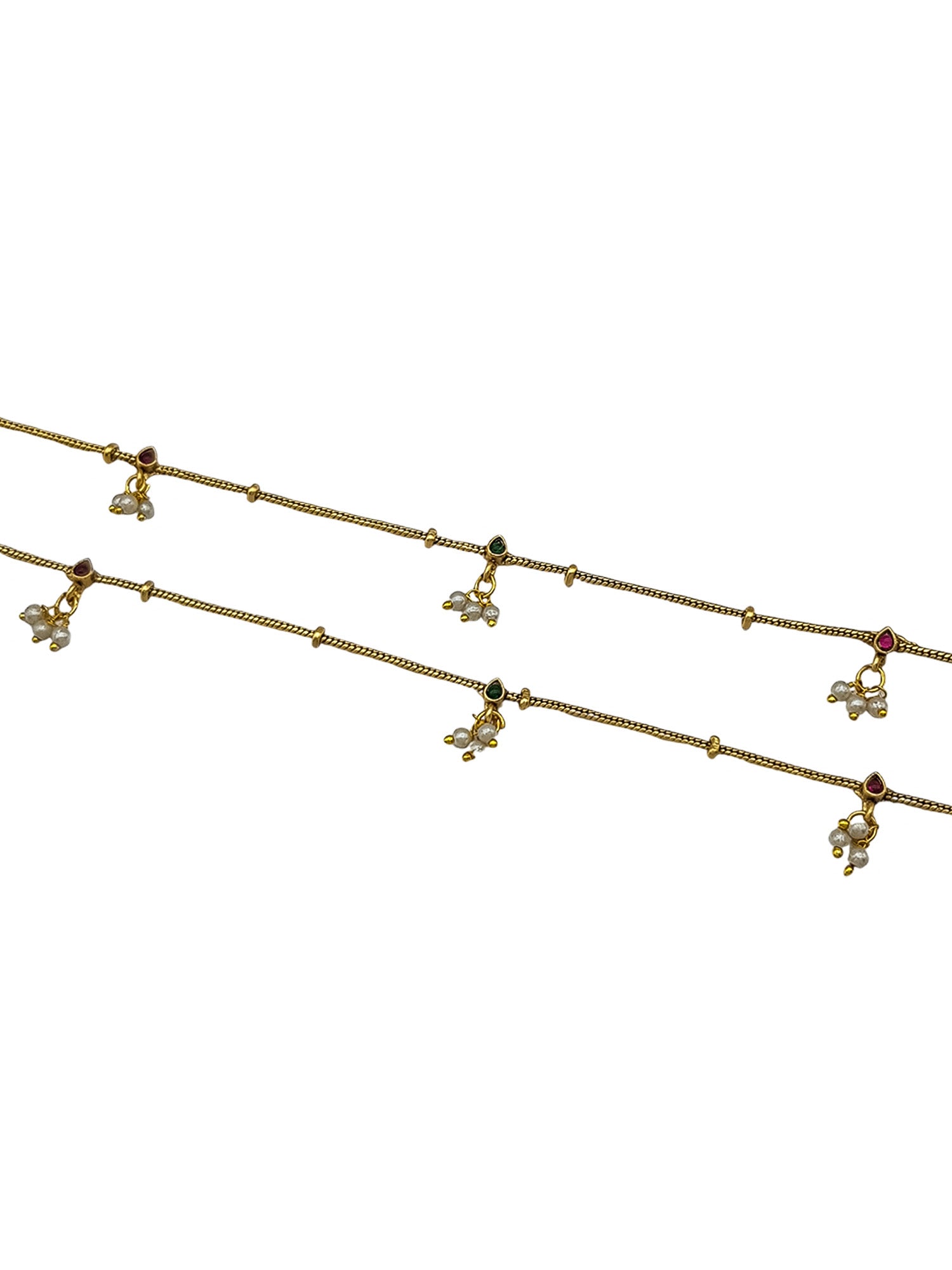 Gold Plated Designer Antique Finish Anklet /Payal
