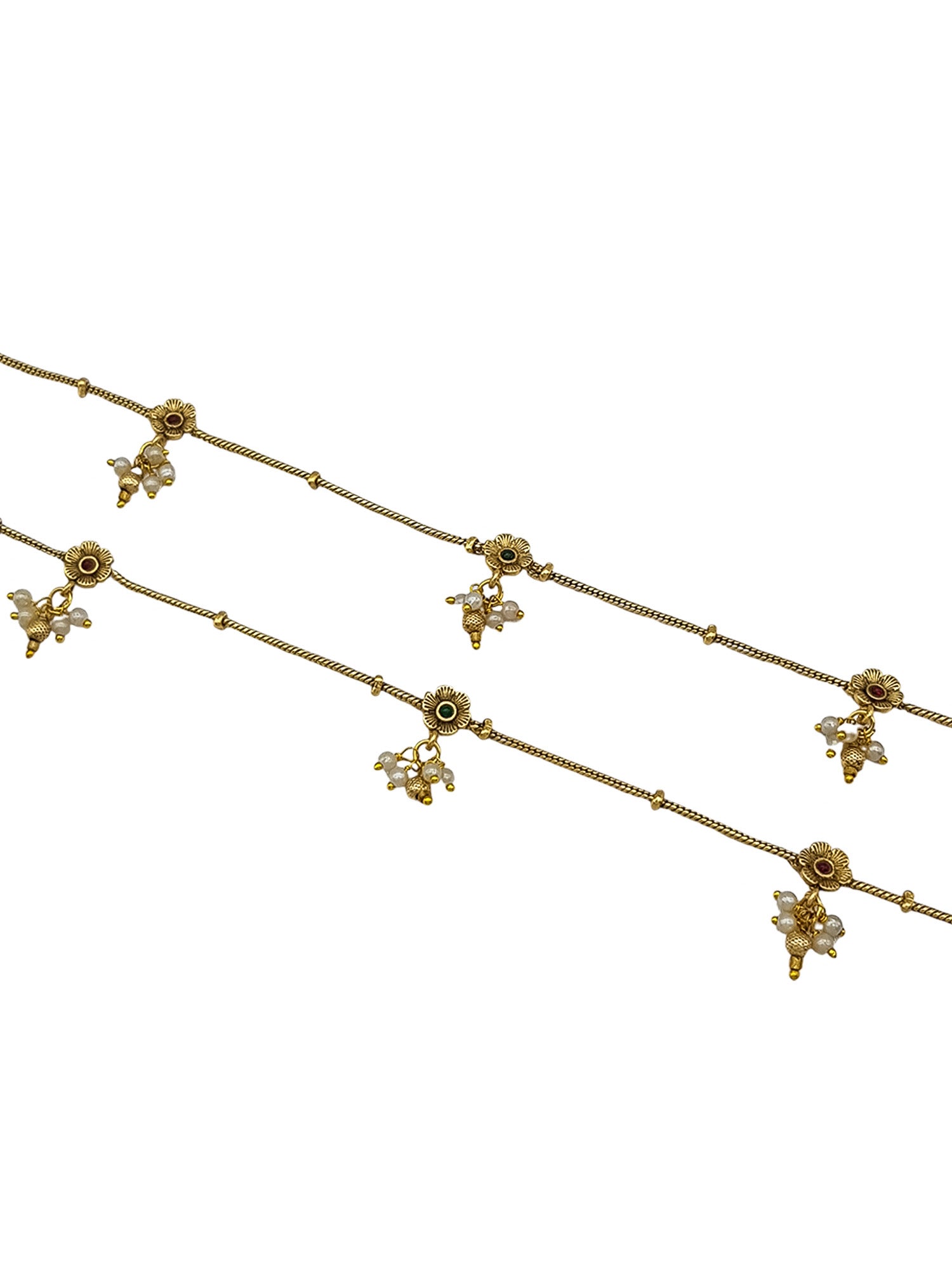 Gold Plated Designer Antique Finish Anklet /Payal