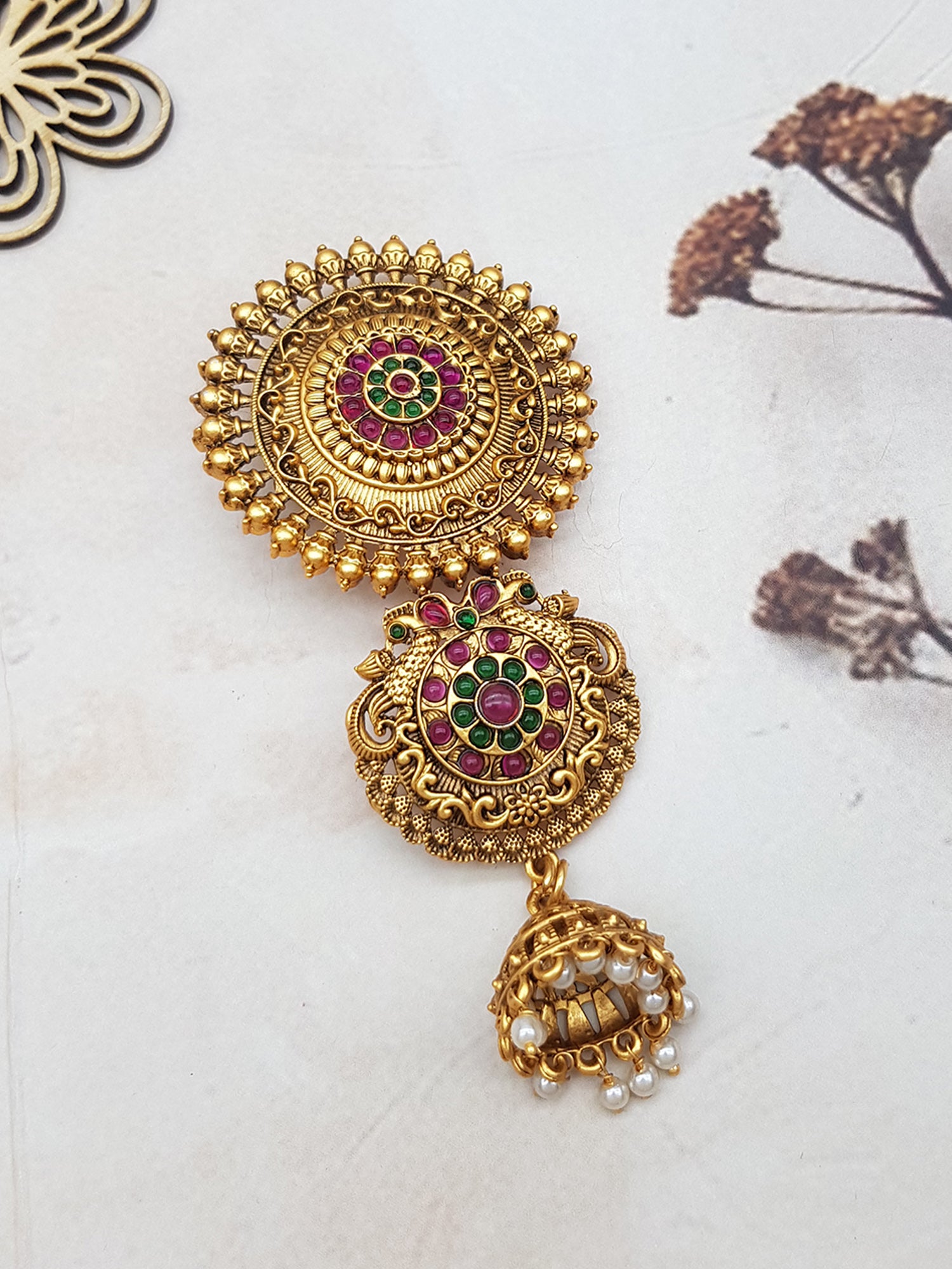 Gold Finish guaranteed quality Half Hair choti//Half hair Jada