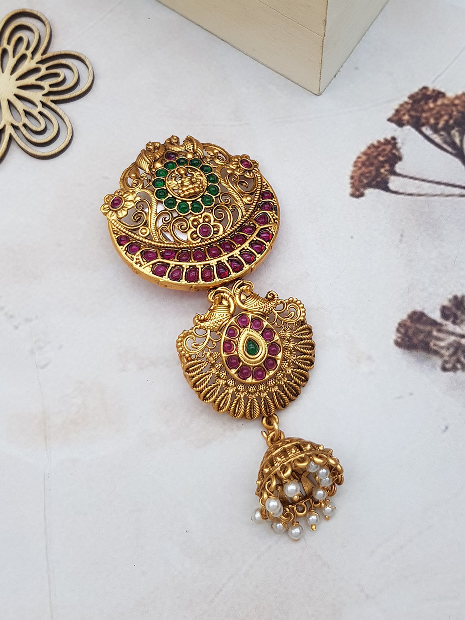 Gold Finish guaranteed quality Half Hair choti//Half hair Jada