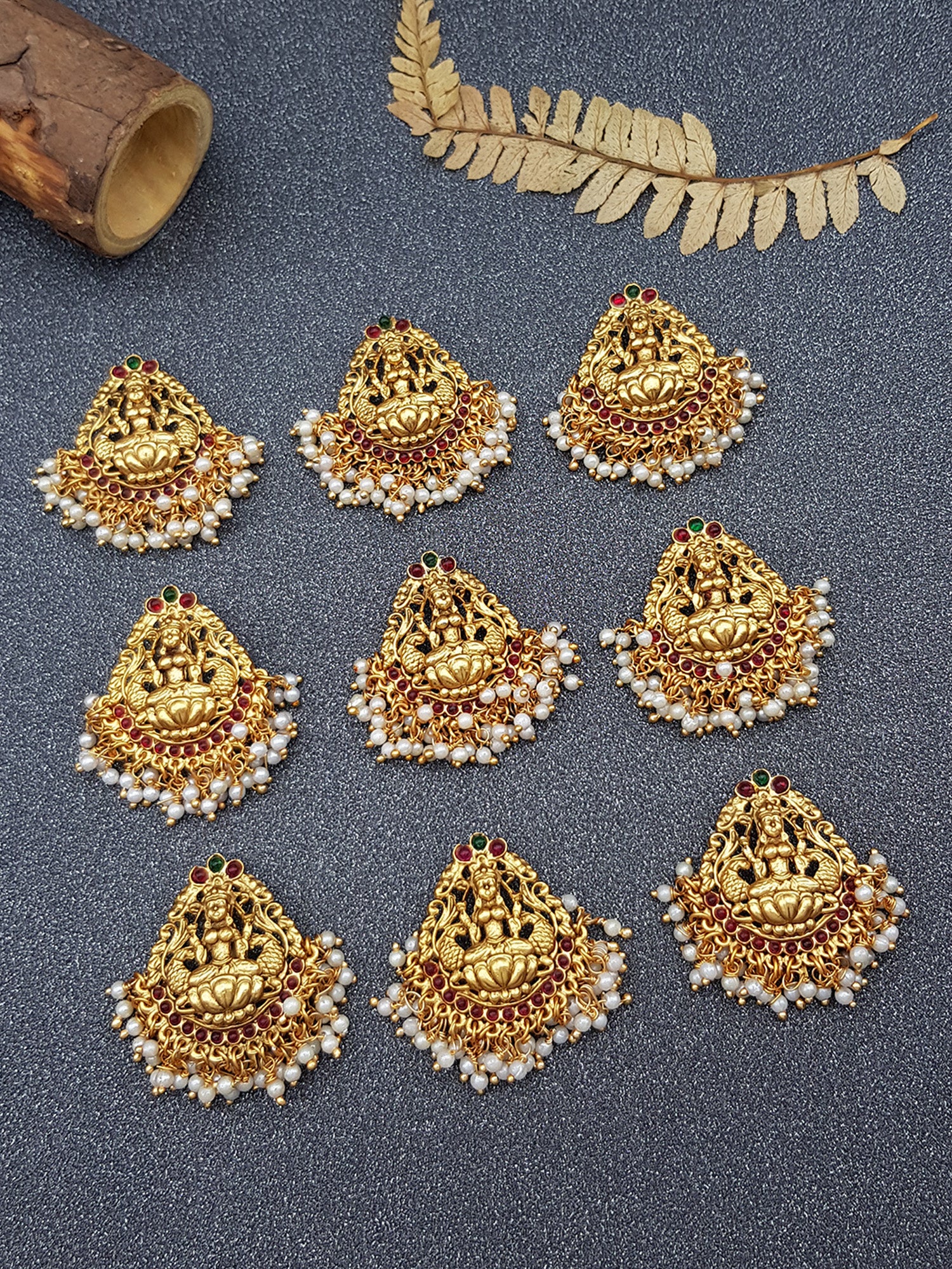 Gold Finish guaranteed quality Bridal Hair Accessories Jade Bille 9 clips