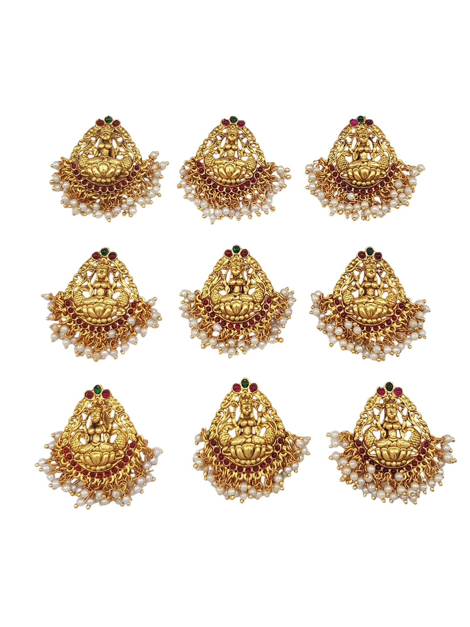 Gold Finish guaranteed quality Bridal Hair Accessories Jade Bille 9 clips