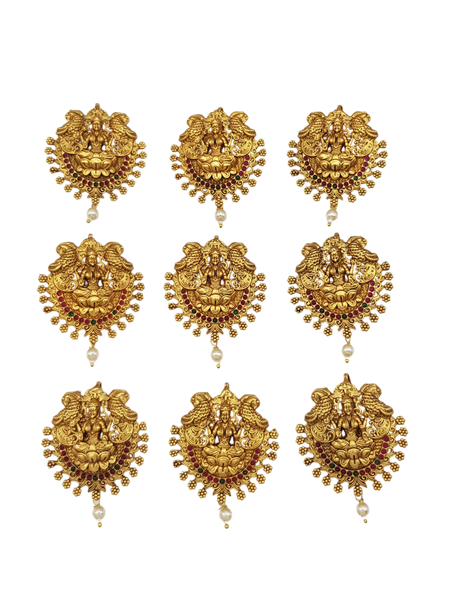 Gold Finish guaranteed quality Bridal Hair Accessories Jade Bille 9 clips