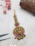 Gold Plated Antique Short Maang Tikka