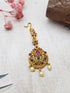 Gold Plated Antique Short Maang Tikka