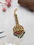 Gold Plated Antique Short Maang Tikka