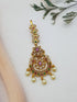 Gold Plated Antique Short Maang Tikka