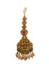 Gold Plated Antique Short Maang Tikka