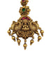 Gold Plated Antique Short Maang Tikka