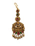Gold Plated Antique Short Maang Tikka