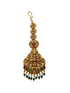 Gold Plated Antique Short Maang Tikka
