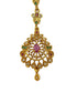 Gold Plated Antique Short Maang Tikka
