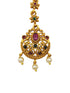Gold Plated Antique Short Maang Tikka