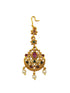 Gold Plated Antique Short Maang Tikka