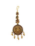 Gold Plated Antique Short Maang Tikka