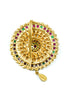 22k 1gm Gold Plated Ruby Colour Studded Amboda / Hair Pin/Rakhdi/Amboda/Pin 12261N