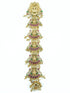 22k 1gm Gold Plated Ruby Colour Studded Hair Jada/Amboda / Hair Pin/Rakhdi/Amboda/Pin 12240N - Griiham