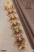 22k 1gm Gold Plated Ruby Colour Studded Hair Jada/Amboda / Hair Pin/Rakhdi/Amboda/Pin 12240N - Griiham