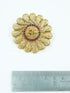 22k 1gm Gold Plated Ruby Colour Studded Hair Jada/Amboda / Hair Pin/Rakhdi/Amboda/Pin 12270N