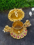 22k Gold Plated Elephant Premium Kum Kum Box best for gifting 12816 - Griiham
