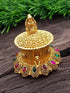 22k Gold Plated Laxmi Premium Kum Kum Box best for gifting 9870N - Griiham