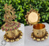 22k Gold Plated fully engraved Peacock Kumkum box 11371N - Griiham