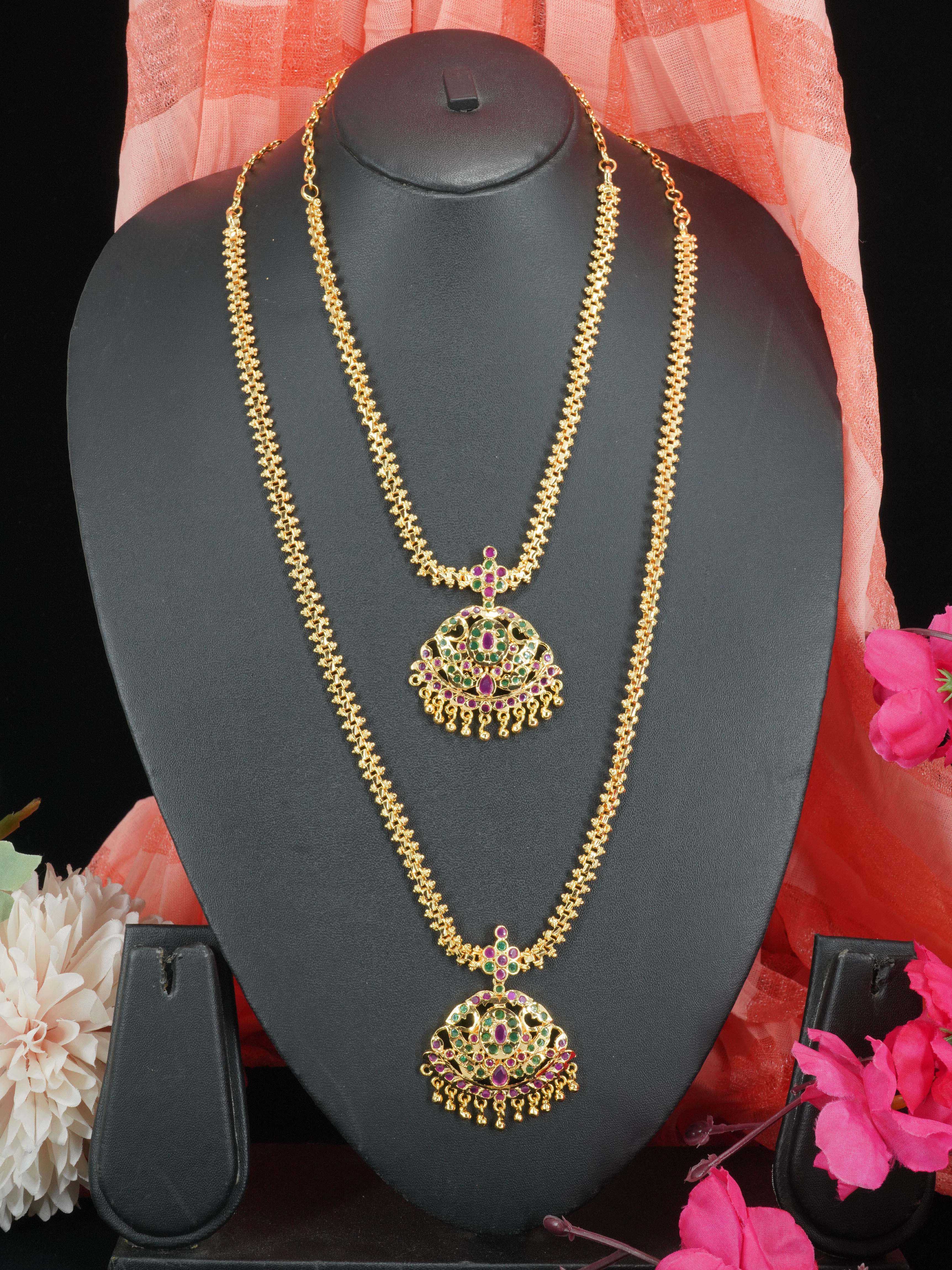 23.5kt Exclusive Premium Gold finish Gatti necklace Combo set 6090N