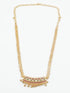 23.5kt Gold finish chain with pendant with Real CZ/Ruby (Length 18 inches extended upto 20 inches) 4885N - Griiham