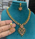 23.5kt Guaranteed Gold plated Trending designs Short AD necklace set 12783N