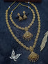 Gold Plated Laxmi Necklace Combo Set