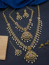 Premium Gold Finish Mehendi Gold finish Necklace Combo Set
