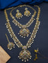 Premium Gold Finish Mehendi Gold finish Necklace Combo Set