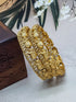 Gold Plated Elephant motif Set of 2  bangles