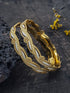 Italian white gold plated guaranteed bangle set of 2