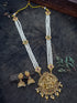 Gold Plated premium Necklace Set with Pearl Maala 0825