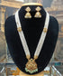 Gold Plated premium Necklace Set with Pearl Maala