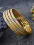 Italian Microgold plated Sleek Design Set of 4 bangles