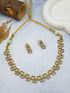 Premium Gold plated Trending Pipe Necklace Set wiPremium CZ NecklaceSet