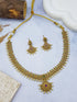 Gold Plated Classic Red/Green AD NEcklace Set