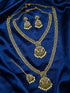 Premium Gold Finish Mehendi Gold finish Necklace Combo Set