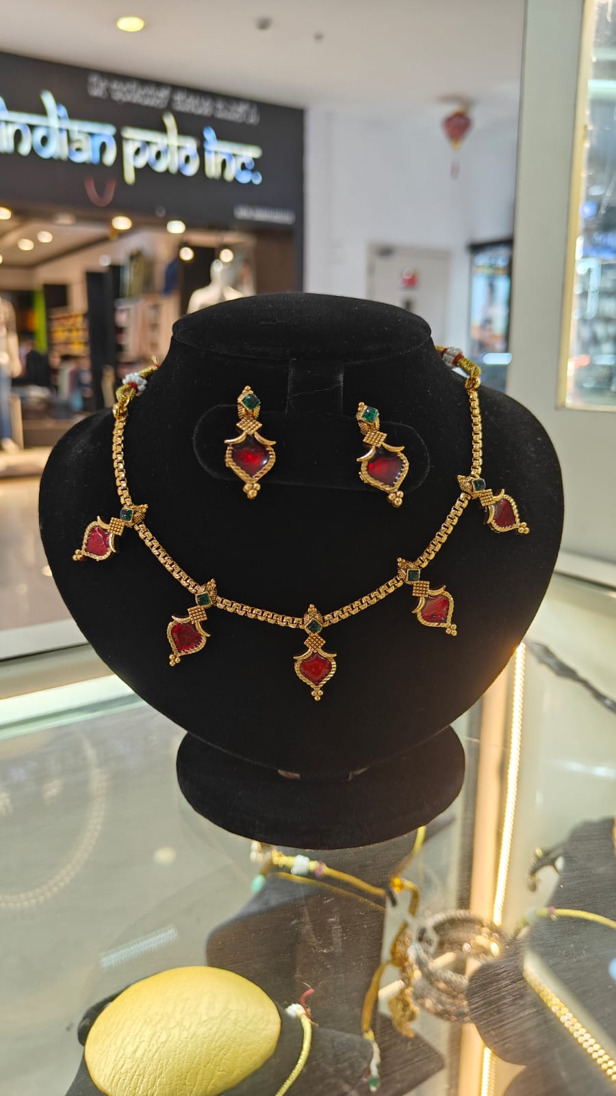 Premium Cz White Colour/Multicolor Elephant Short necklace Set