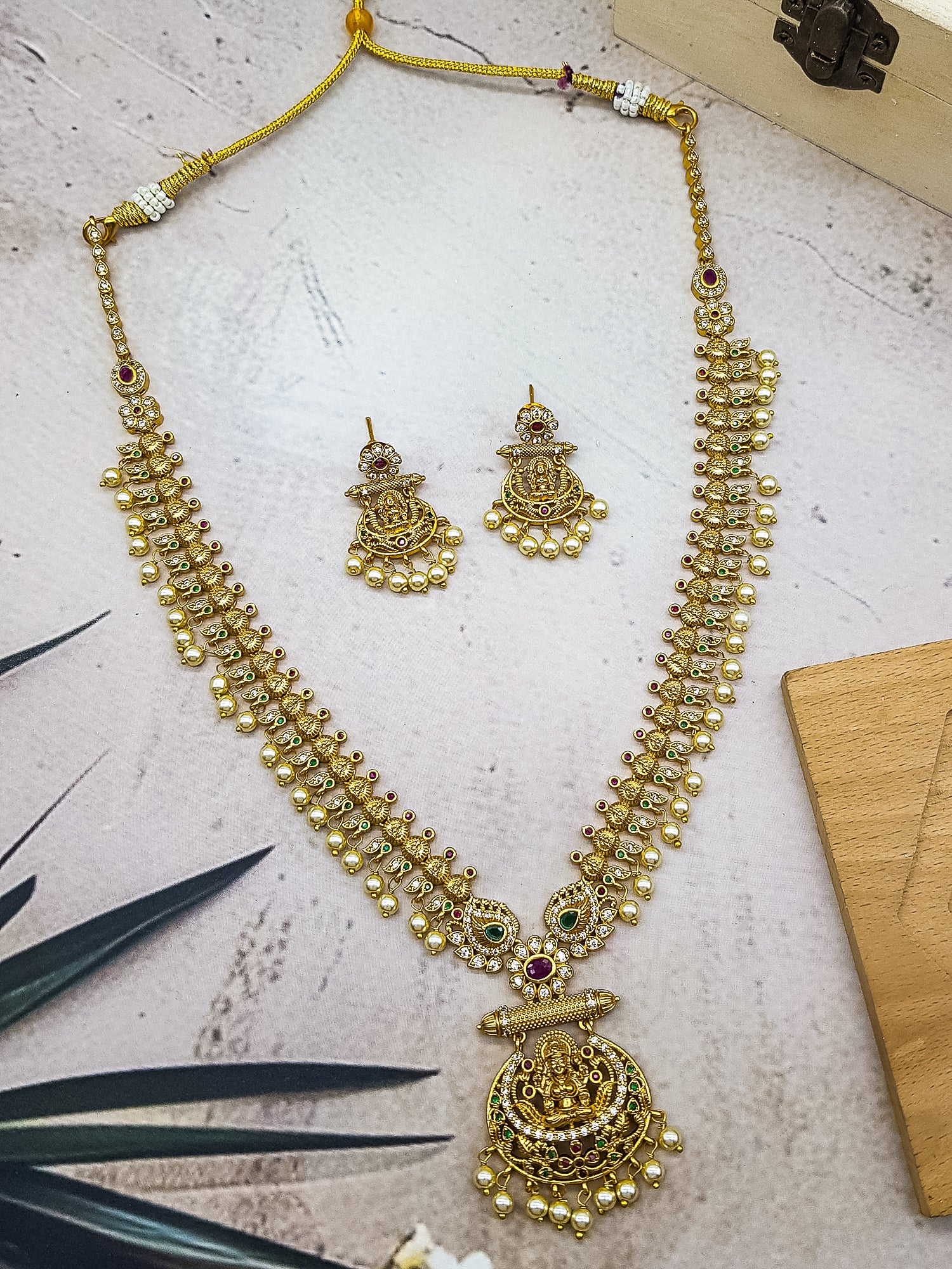 Mango malai Long necklace set