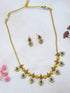 Premium Short CZ zercon Stone Necklace Set