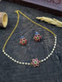 Premium Gold Plated ClassicMulticolor stones choker in pearl