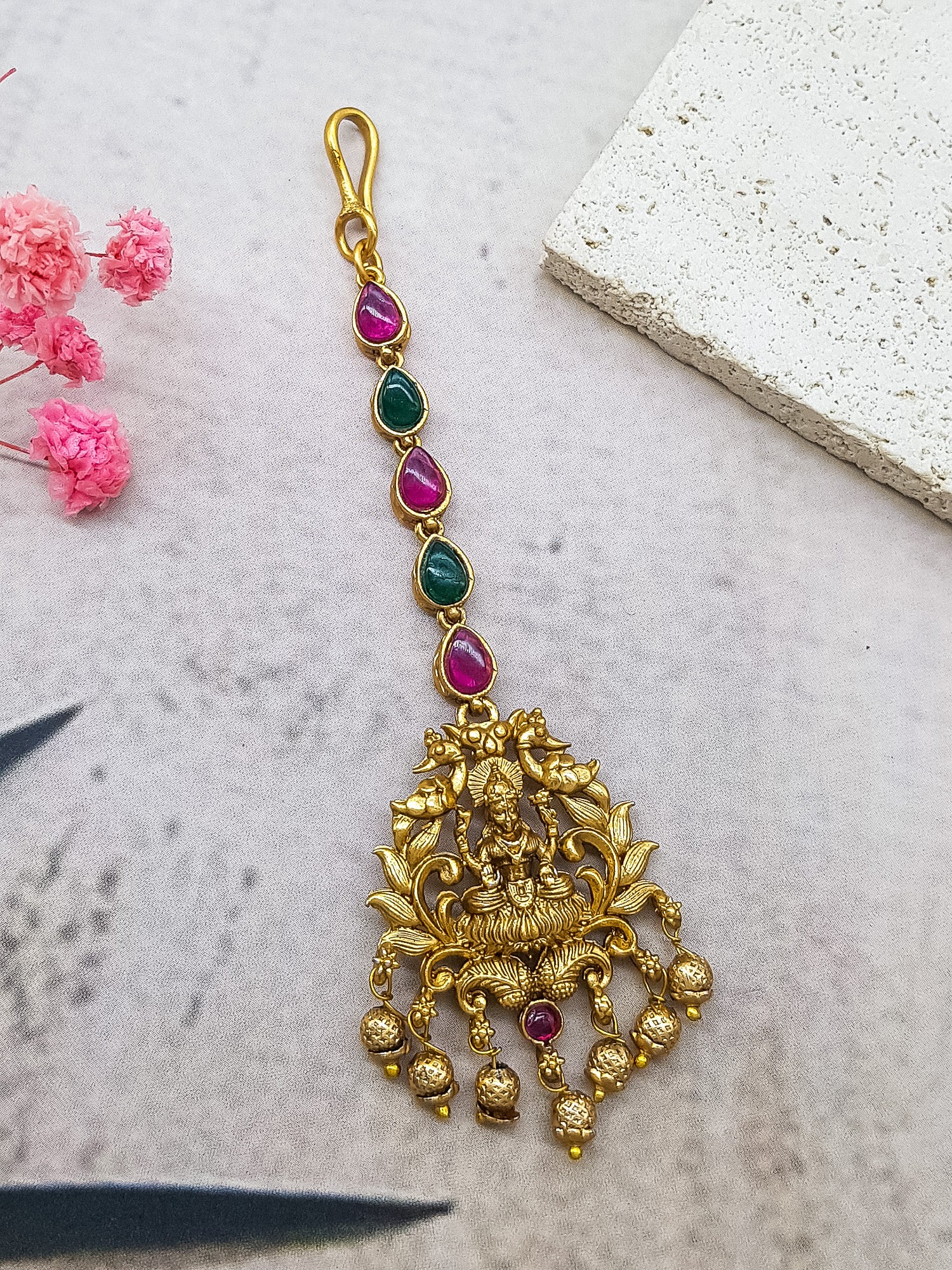 Gold Plated Traditional Bridal Maang Tikka