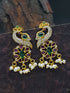Premium gold plated Real zercon stone dangler/Jhumki/Earring