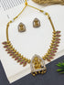 Gold Plated Kemp stone Laskhmi Necklace