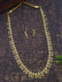 Gold Plated White CZ Long Necklace Set