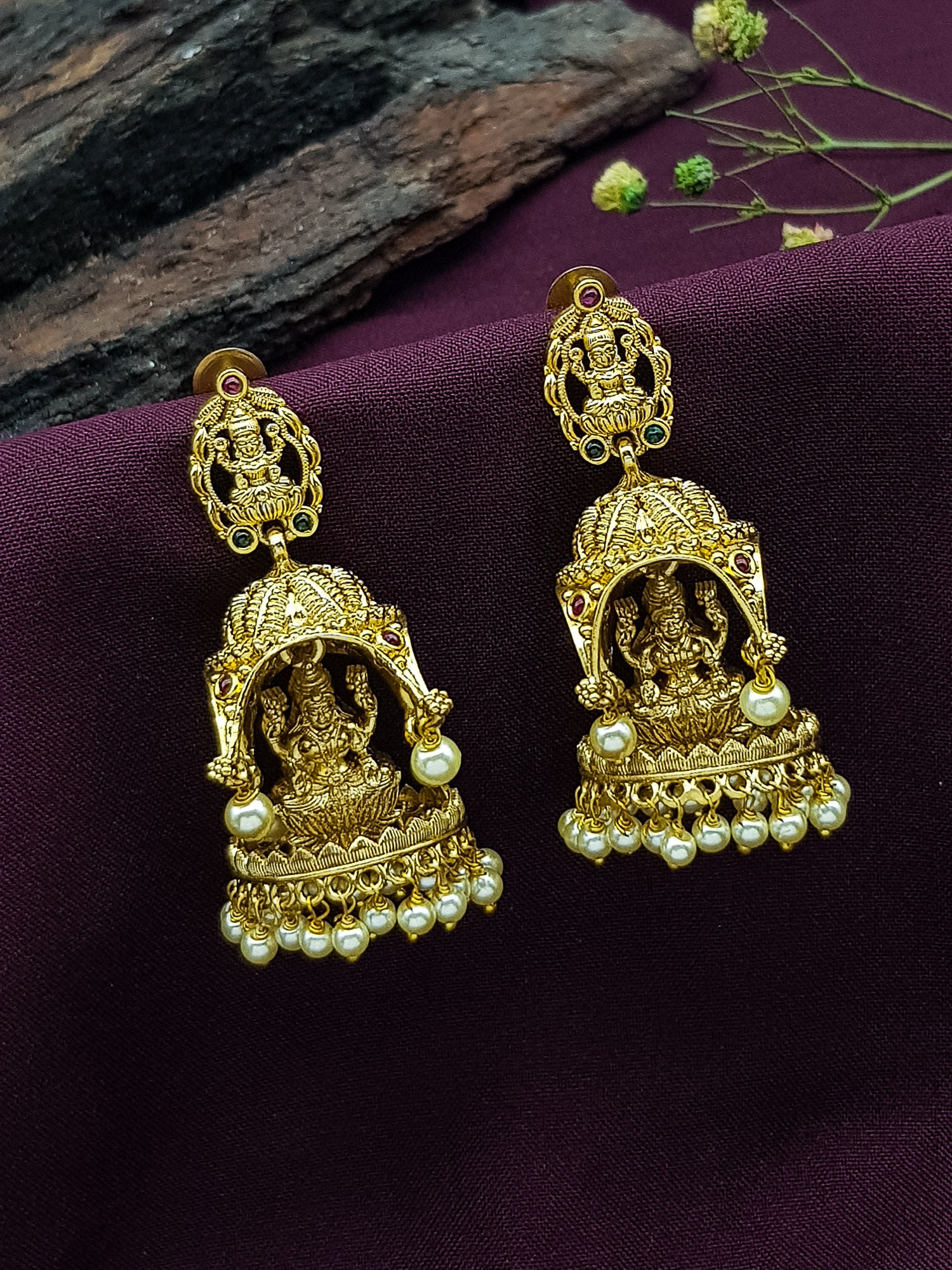 Gold plated Classic Jhumka Earrings