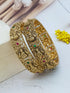 Gold plated Antique Laxmi Temple Set of 2 bangles